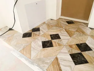 Укладка плитки на Березовой аллее